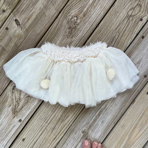 Bunnies By The Bay Girls Ivory Tulle Princess Skirt One Size - Picture 2 of 7